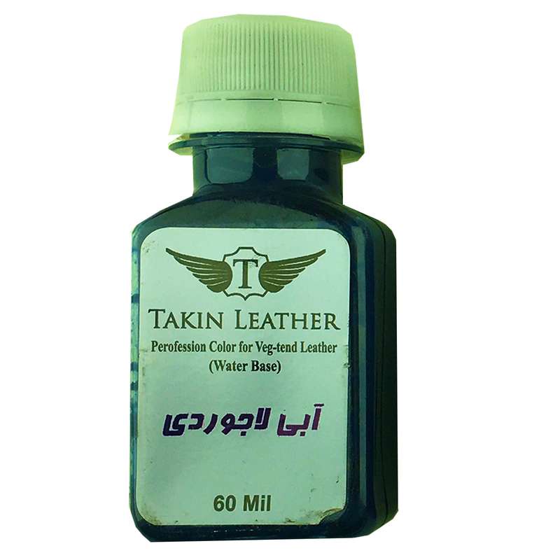 رنگ آبی رویه چرم تکین مدل حکاکی حجم 60 میلی لیتر رنگ آبی رویه چرم تکین مدل حکاکی حجم 60 میلی لیتر