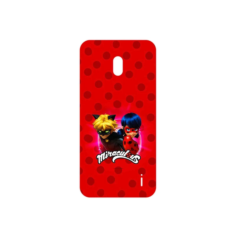 برچسب پوششی ماهوت مدل Ladybug and Cat Noir مناسب برای گوشی موبایل نوکیا 2.2