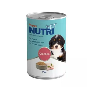 کنسرو غذای توله سگ نوتری پت مدل پته طعم مرغ وزن ۴۲۵ گرم