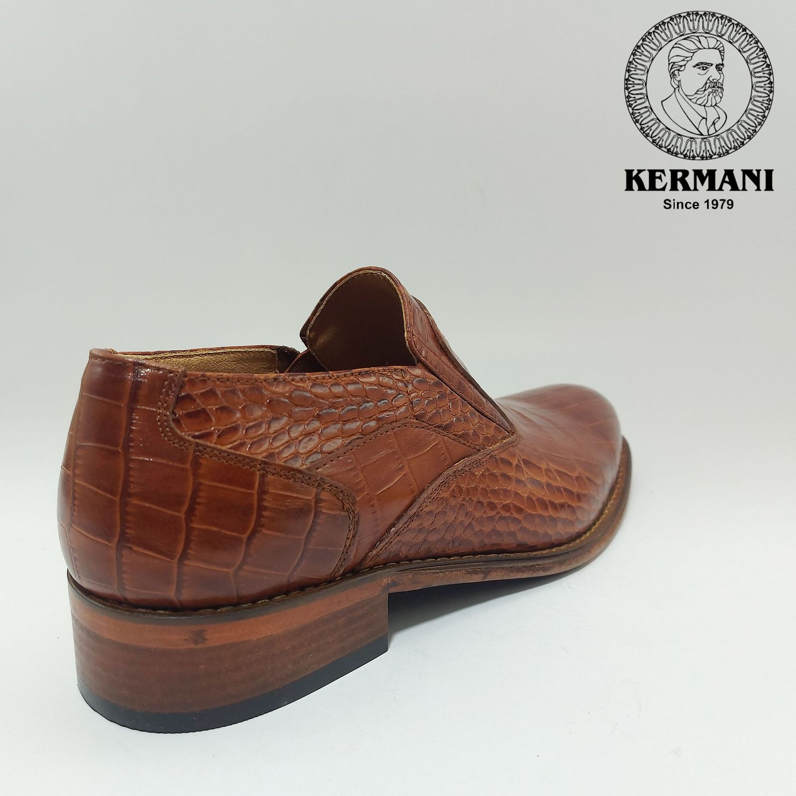 کفش مردانه کرمانی مدل تمام چرم دستدوز کد 350 -  - 4