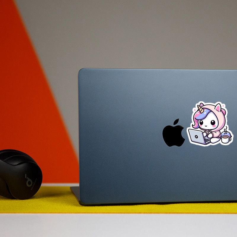 برچسب لپ تاپ مدل تک شاخ لپتاب دار کد 8181