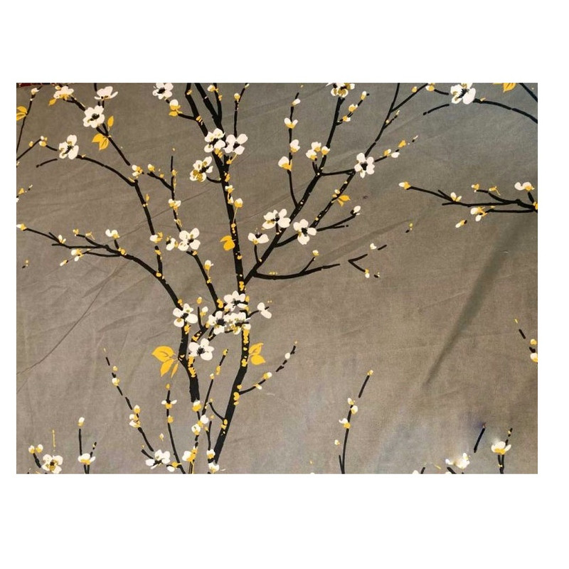 ملحفه مدل روانداز طرح شکوفه گیلاس یک نفره سایز 220×140 سانتی متر