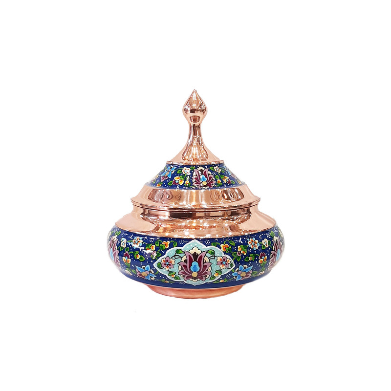 قندان مسی طرح سفینه ای مدل پرداز