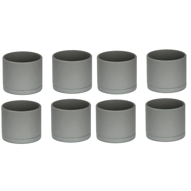 گلدان دکوری طرح استوانه مدل مهرنی 20-103 مجموعه 8 عددی