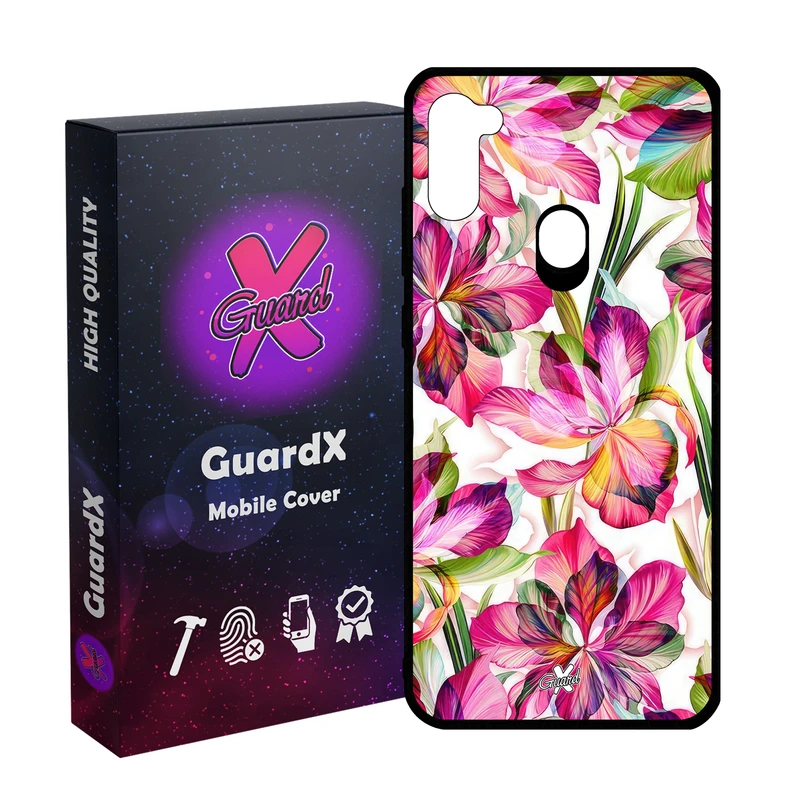 کاور گارد ایکس طرح گل مدل Glass10677 مناسب برای گوشی موبایل سامسونگ Galaxy A11/M11