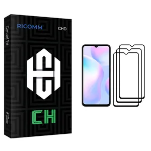 Ricomm CH glass Screen Protector For Xiaomi Redmi 9A Pack Of 3