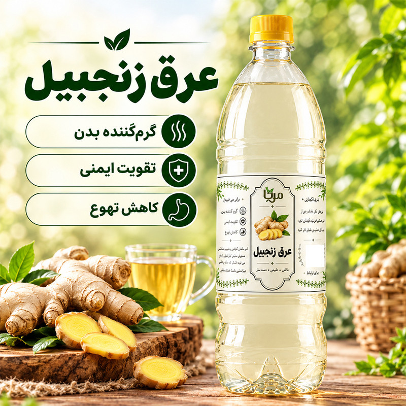 عرق زنجبیل مِرنا - 1 لیتر