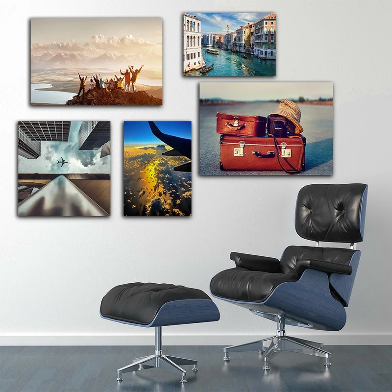 تابلو شاسی بکلیت طرح کمپینگ ومنظره رود ونیز مدل SH-897 مجموعه 5 عددی