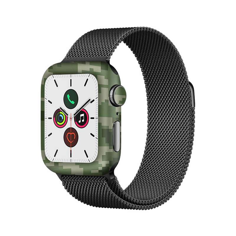  برچسب ماهوت طرح Army-Green-Pixel مناسب برای اپل واچ Watch 5 40mm