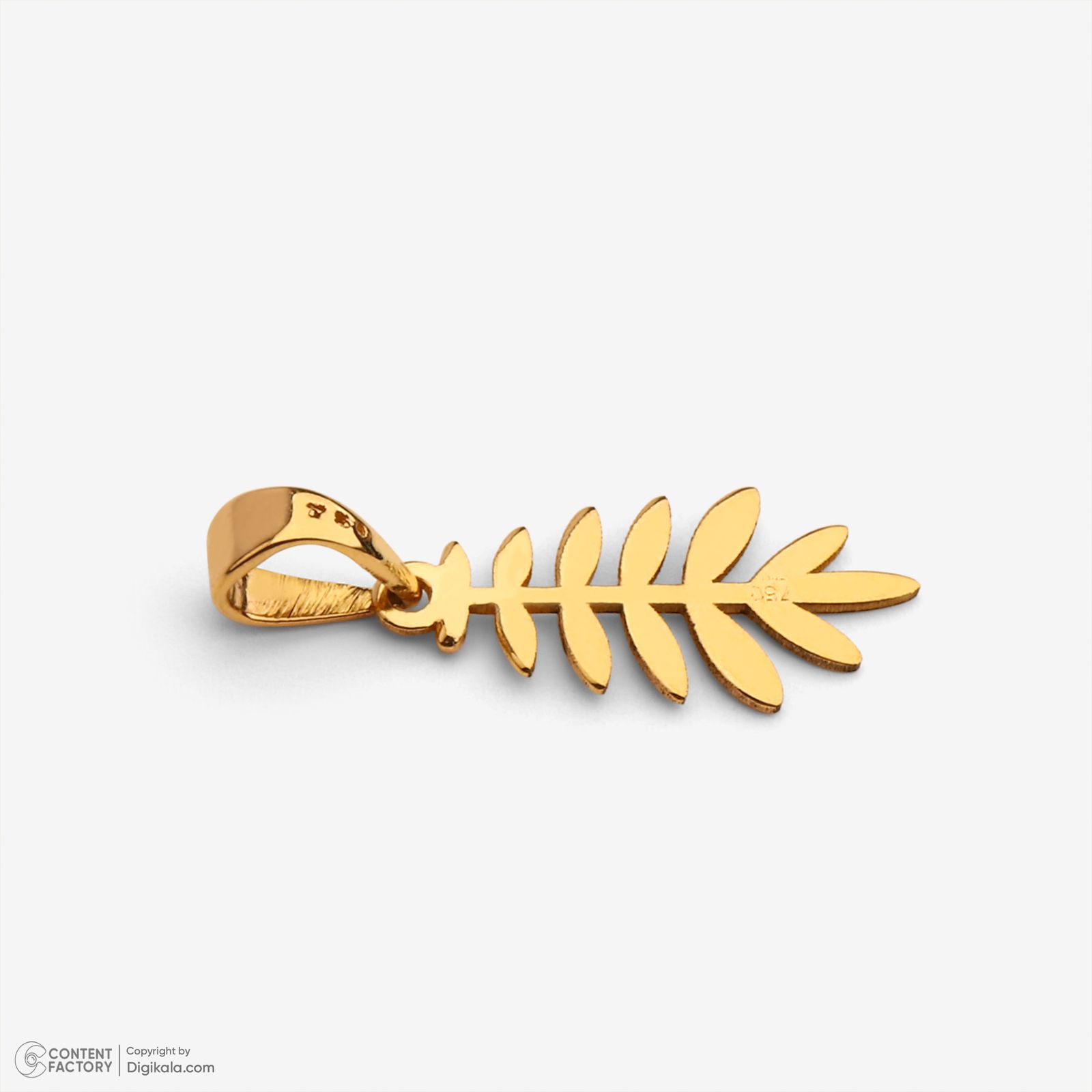 نیم ست طلا 18 عیار زنانه سایا گلد مدل شاخه برگ ns10 -  - 3