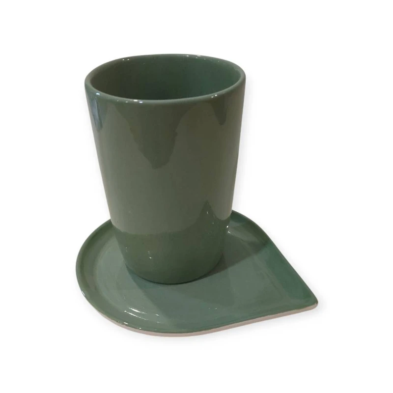 لیوان مدل اشک به همراه زیر لیوانی