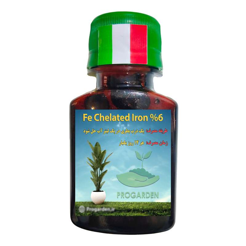 کود کلات آهن 6 درصد مایع پروگاردن مدل اورتو اورتو وزن 80 گرم کود کلات آهن 6 درصد مایع پروگاردن مدل اورتو اورتو وزن 80 گرم