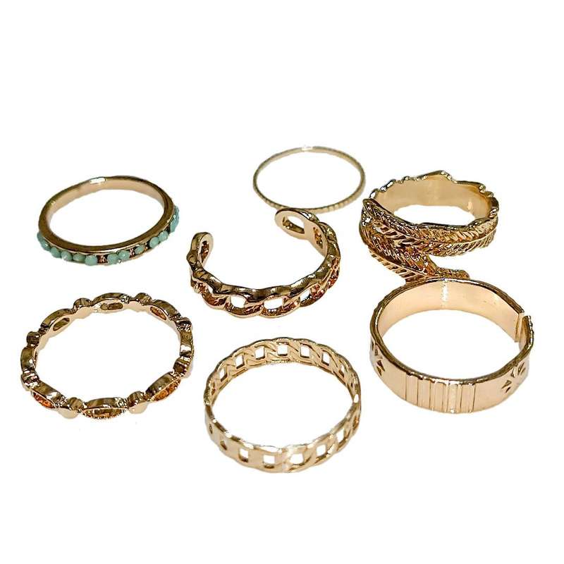 انگشتر زنانه کد 05 مجموعه 7 عددی