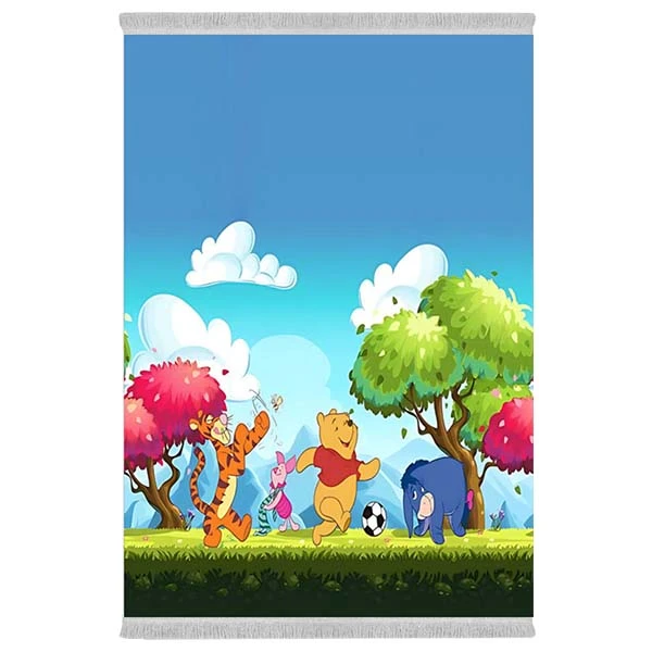 فرش پارچه‌ای دفه مدل فرشینه طرح کودک کد 00977