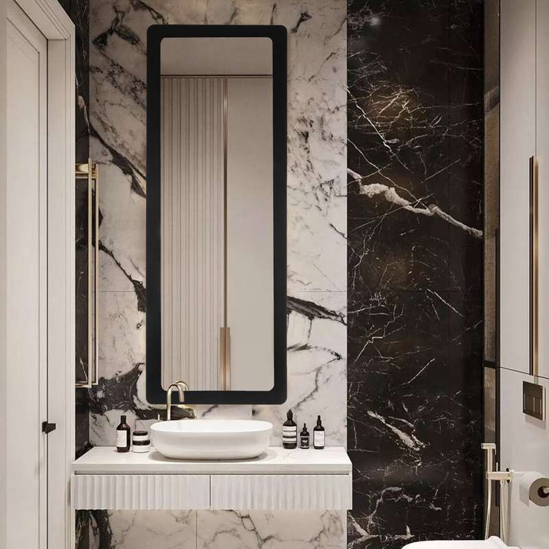 آینه سرویس بهداشتی الف مدل نیم قد