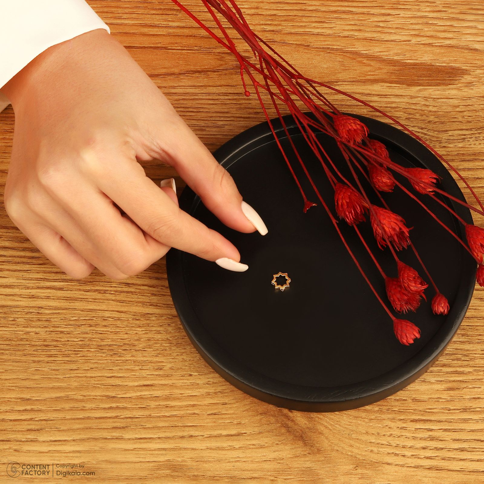 آویز گردنبند طلا 18 عیار زنانه مایا ماهک طرح پنتاگرام کد MM2135 -  - 8