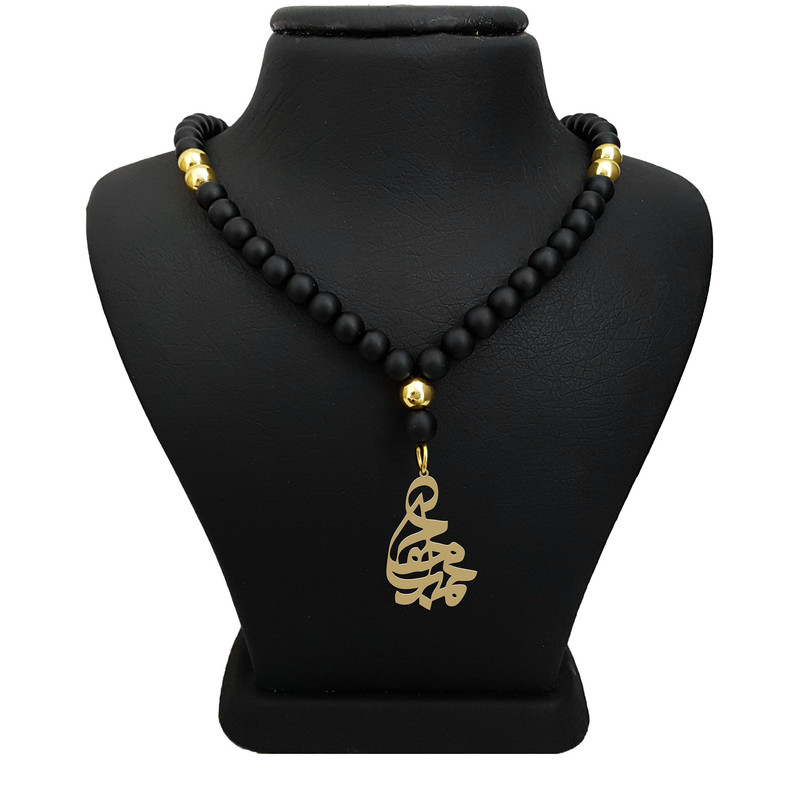 گردنبند نقره مردانه ترمه ۱ مدل محمد جواد کد ma 1795