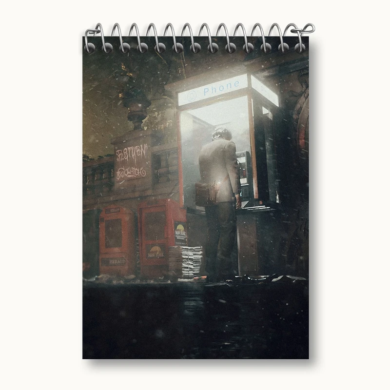 دفتر یادداشت 50 برگ خندالو مدل بازی آلن ویک (Alan Wake) کد 31314