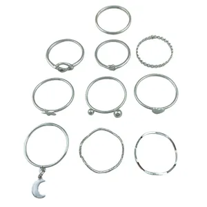 انگشتر زنانه مدل R4264 مجموعه 10 عددی