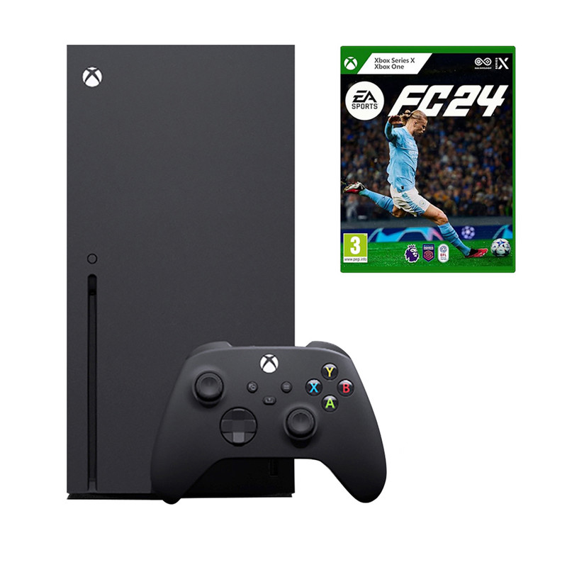 کنسول بازی مایکروسافت مدل Xbox Series X ظرفیت 1 ترابایت به همراه بازی EA Sports FC 24