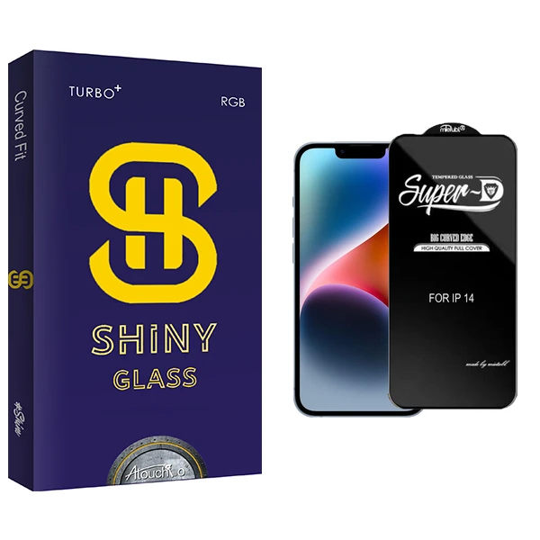 محافظ صفحه نمایش آتوچبو مدل Shiny  super-D مناسب برای گوشی موبایل اپل iPhone 14