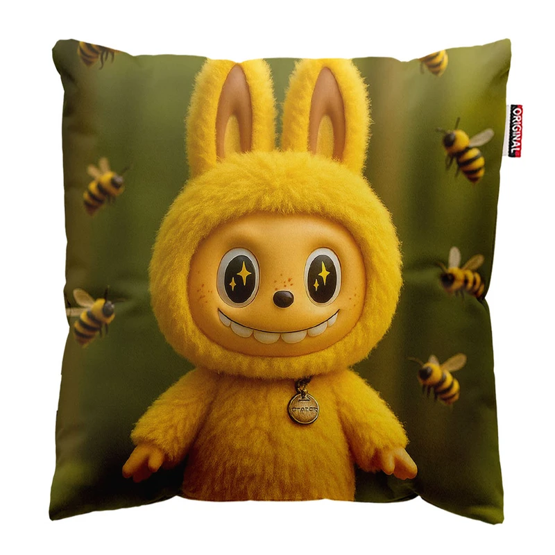 کوسن پاد آفرین طرح لبوبو کد 118سایز 30*30 سانتی متر