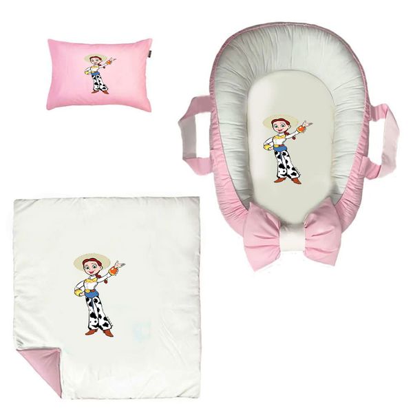 سرویس خواب سه تکه نوزاد ناریکو مدل گارد محافظ دار طرح کارتون اسباب بازی ها کد 0661