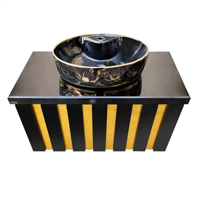 ست کابینت و روشویی سیتکا مدل NB-coot001/90 به همراه اینه و باکس