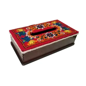 جعبه دستمال کاغذی پته کرمان مدل PF257