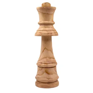 تندیس طرح چوبی مهره شطرنج مدل وزیر کد 309