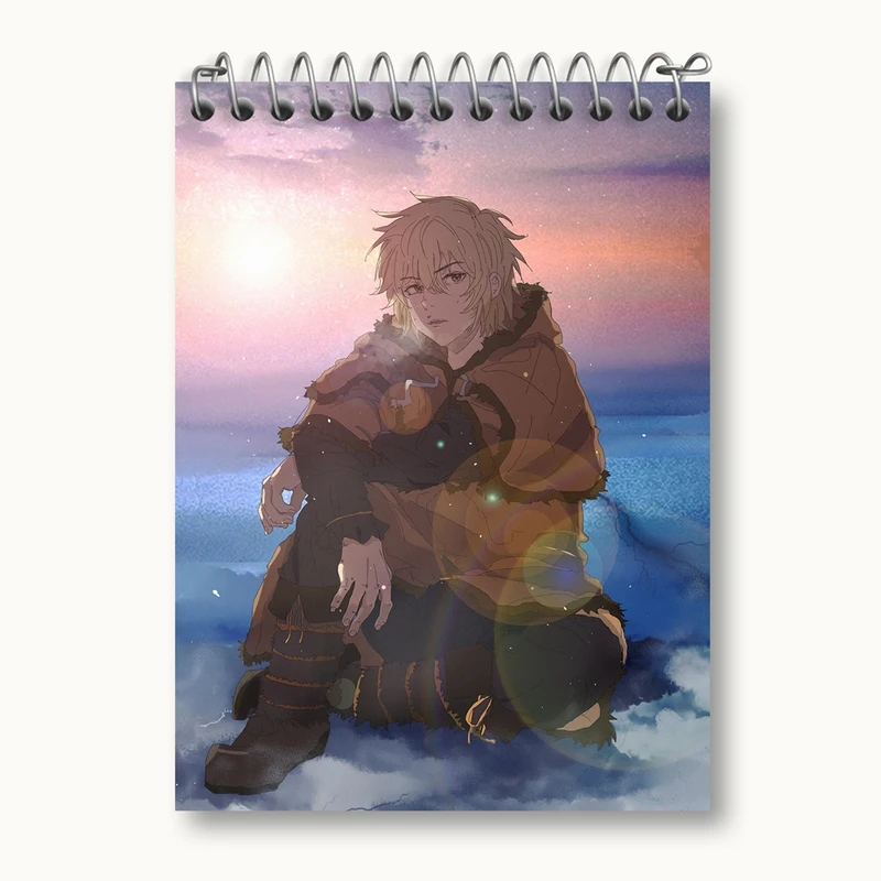 دفتر یادداشت 50 برگ خندالو مدل تورفین انیمه حماسه وینلند Vinland Saga کد 27494