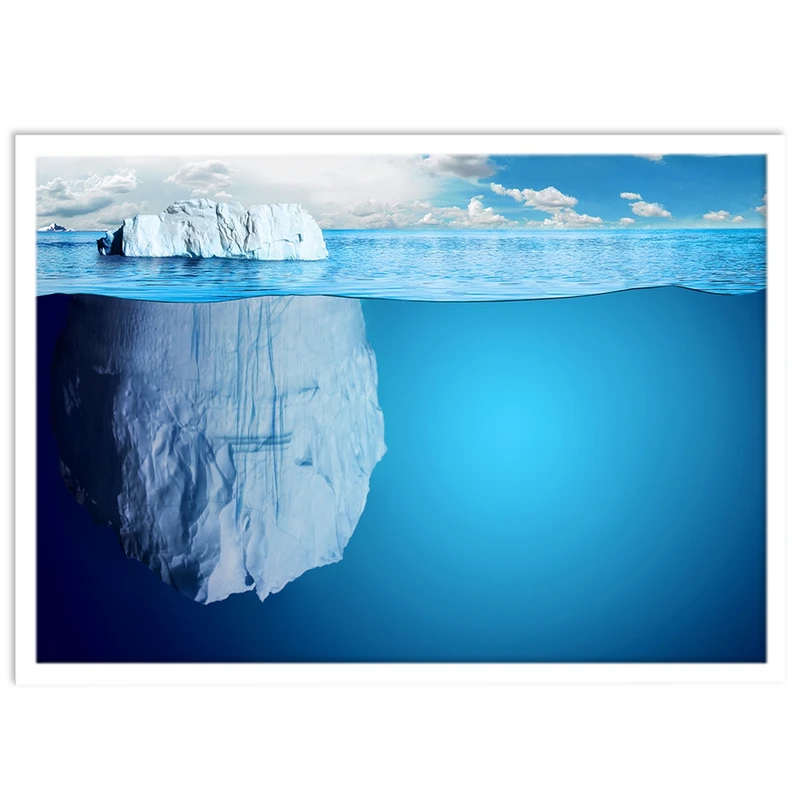 تابلو بکلیت طرح کوه یخ مدل W-S1483