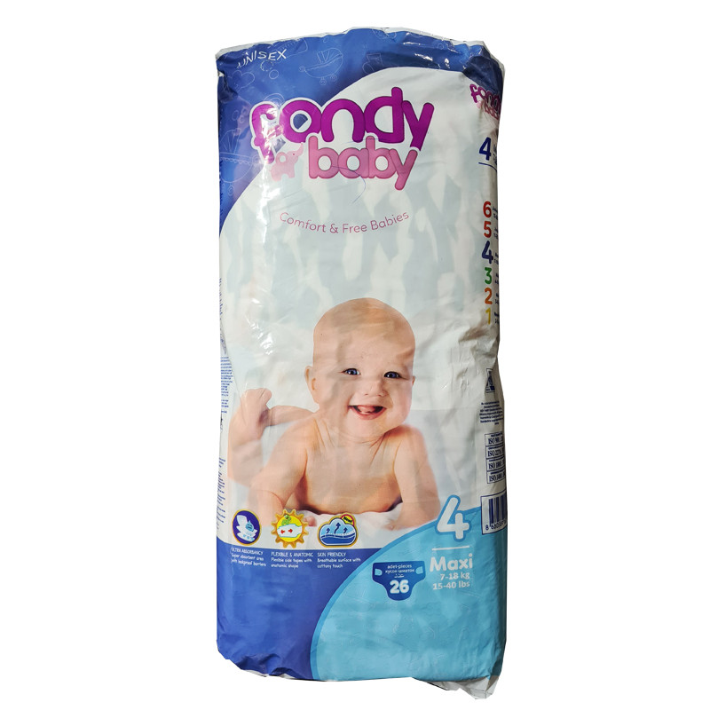 پوشک کودک فوندی مدل Comfort سایز 4 بسته 26 عددی
