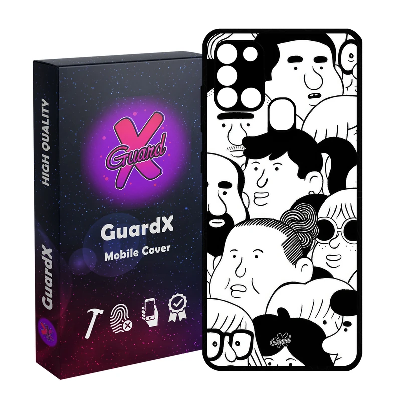 کاور گارد ایکس طرح آدم مدل Glass10641 مناسب برای گوشی موبایل سامسونگ Galaxy A21s