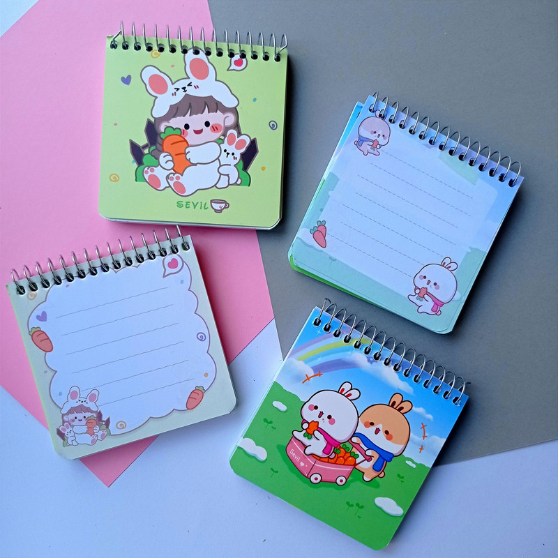  دفترچه یادداشت مدل حاشیه دار کد A105 بسته 2 عددی