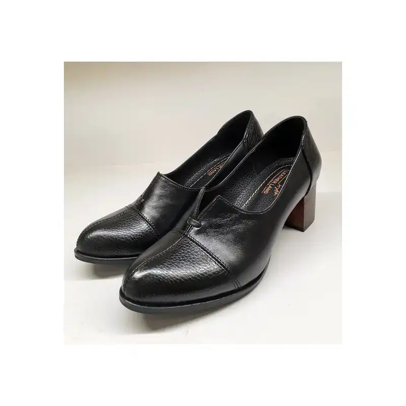 کفش زنانه سرزمین چرم کد 1484 رنگ مشکی