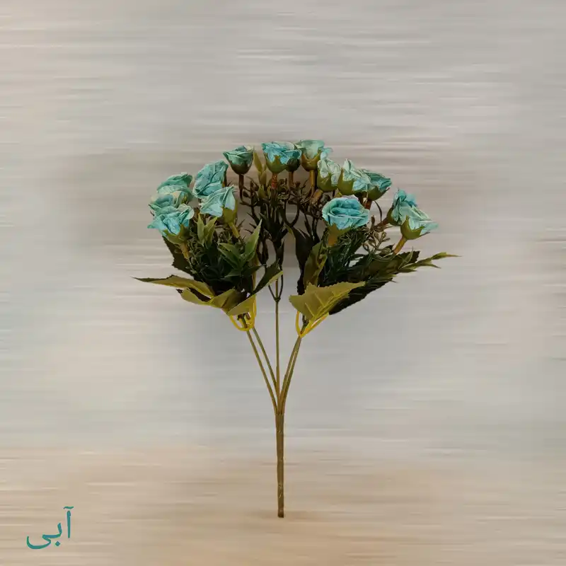 گل مصنوعی مدل بوته رز مینیاتوری