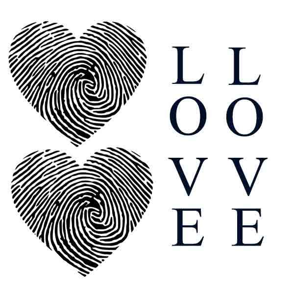 تتو موقت مدل Love کد 03