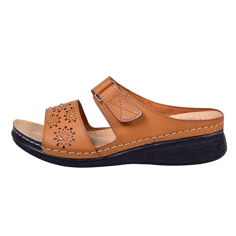 دمپایی زنانه پاپا مدل نگین دار کد H.N.2.1.0.1