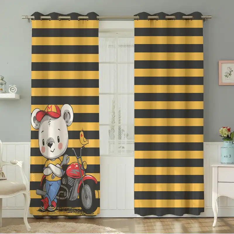 پرده نیروانا طرح کودک مدل مخمل کد 5096سایز 140×280 سانتی متر