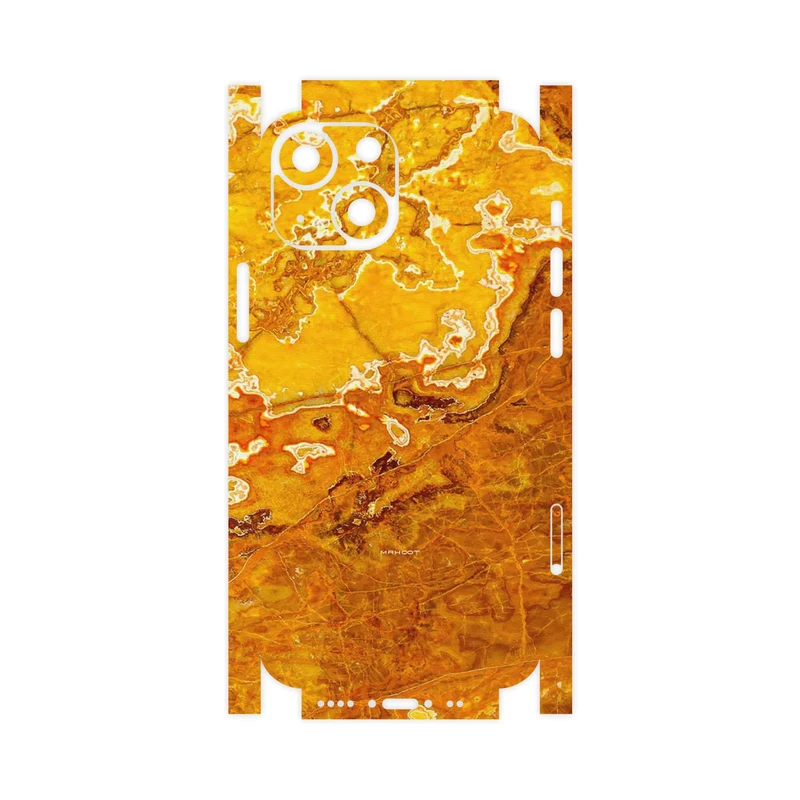 برچسب پوششی ماهوت مدل Gold Marble-FullSkin مناسب برای گوشی موبایل اپل iPhone 13 Mini
