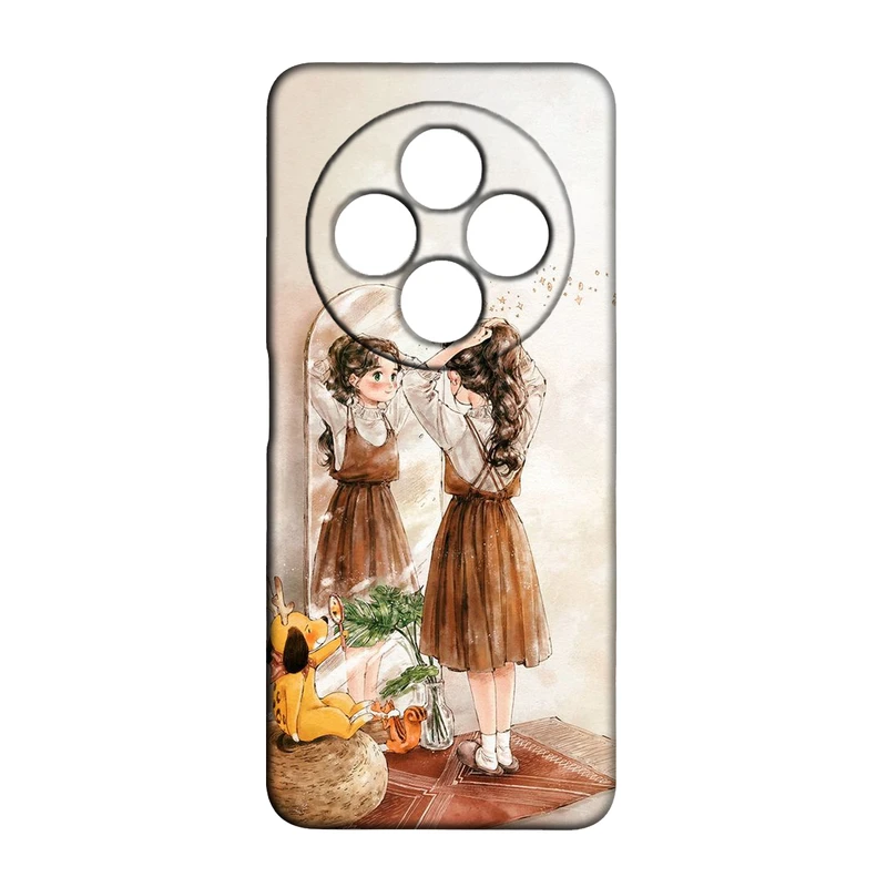 کاور طرح دخترانه کد 185 مناسب برای گوشی موبایل شیائومی Redmi 14C