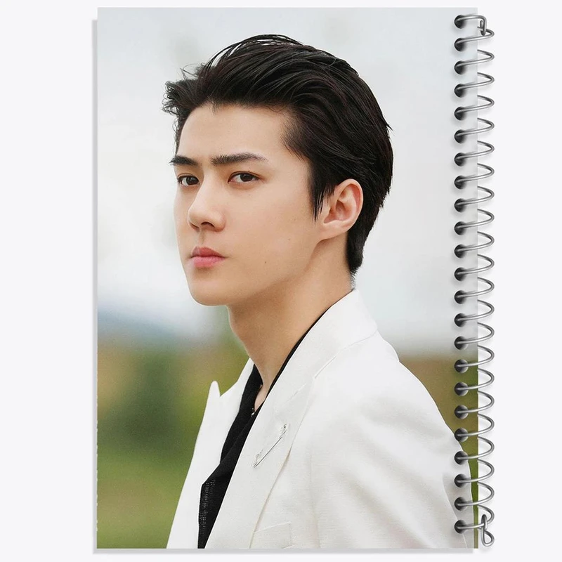 دفتر مشق 50 برگ خندالو مدل سهون گروه اکسو EXO کد 16826