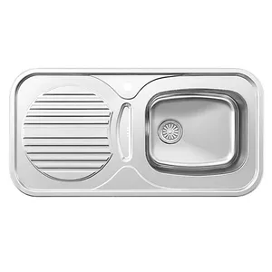 سینک ظرفشویی استیل توکار یک لگنه پلی استیل مدل پارس کد 70