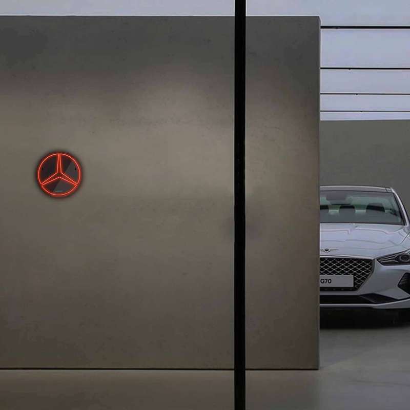 چراغ دیواری نئون دیزاین طرح Benz-BL_RD