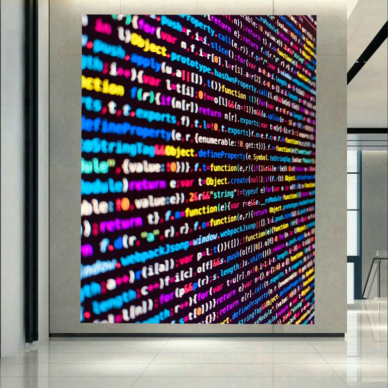 پوستر طرح برنامه نویسی مدل Colorful Codes کد AR19560