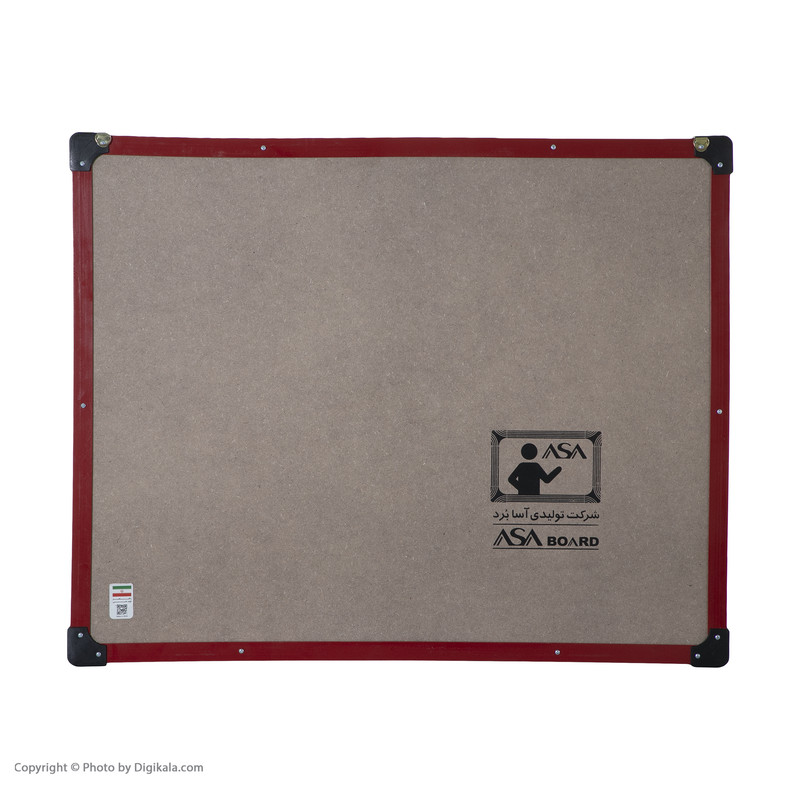 تخته وایت برد آسابرد مدل مغناطیسی سایز 80×100 سانتی متر به همراه پایه نگهدارنده
