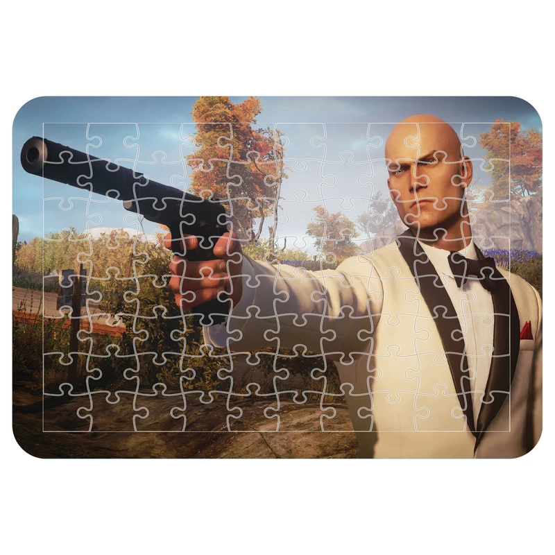 پازل 54 تکه اطلس آبی طرح بازی هیتمن مدل P1156