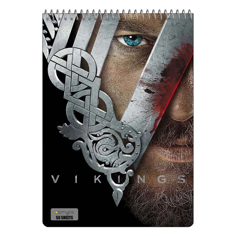 دفتر نقاشی 50 برگ سیمی کارنیکا طرح وایکینگ ها Vikings کد 89818