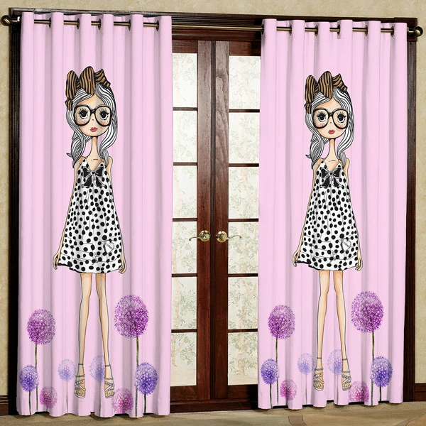 پرده مدل مخمل پانچی کد 7618 سایز 280x140 سانتی متر